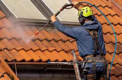 Démoussage et hydrofuge de toiture à Courpignac